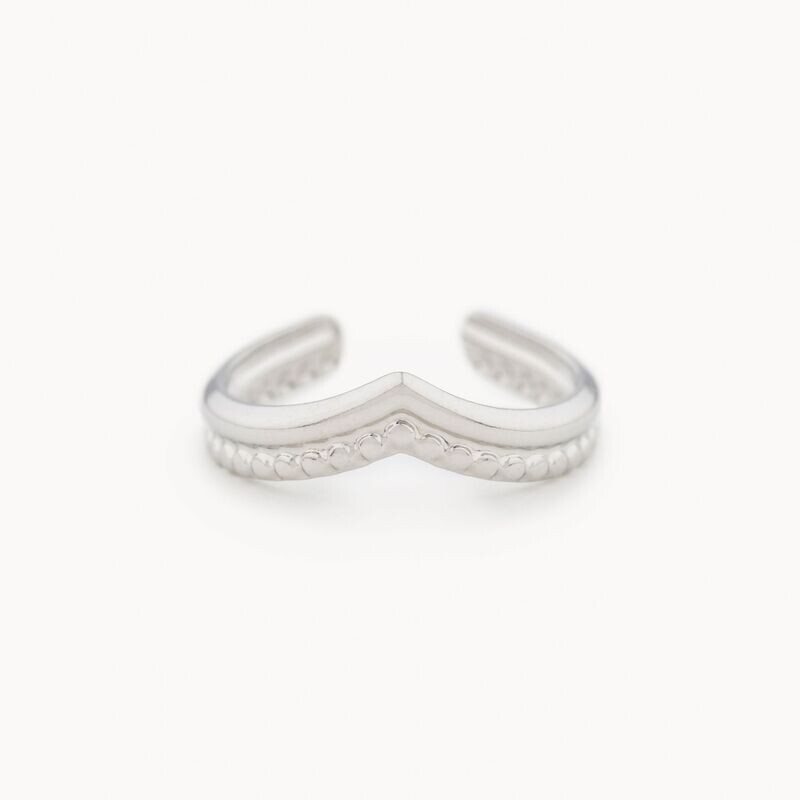 Earcuff Vértice - Plateado