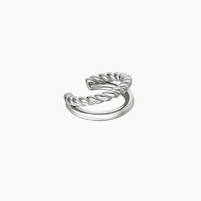 Earcuff Cuerda - Plata