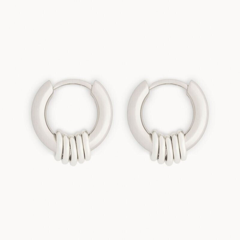 Aretes Nude Plateados