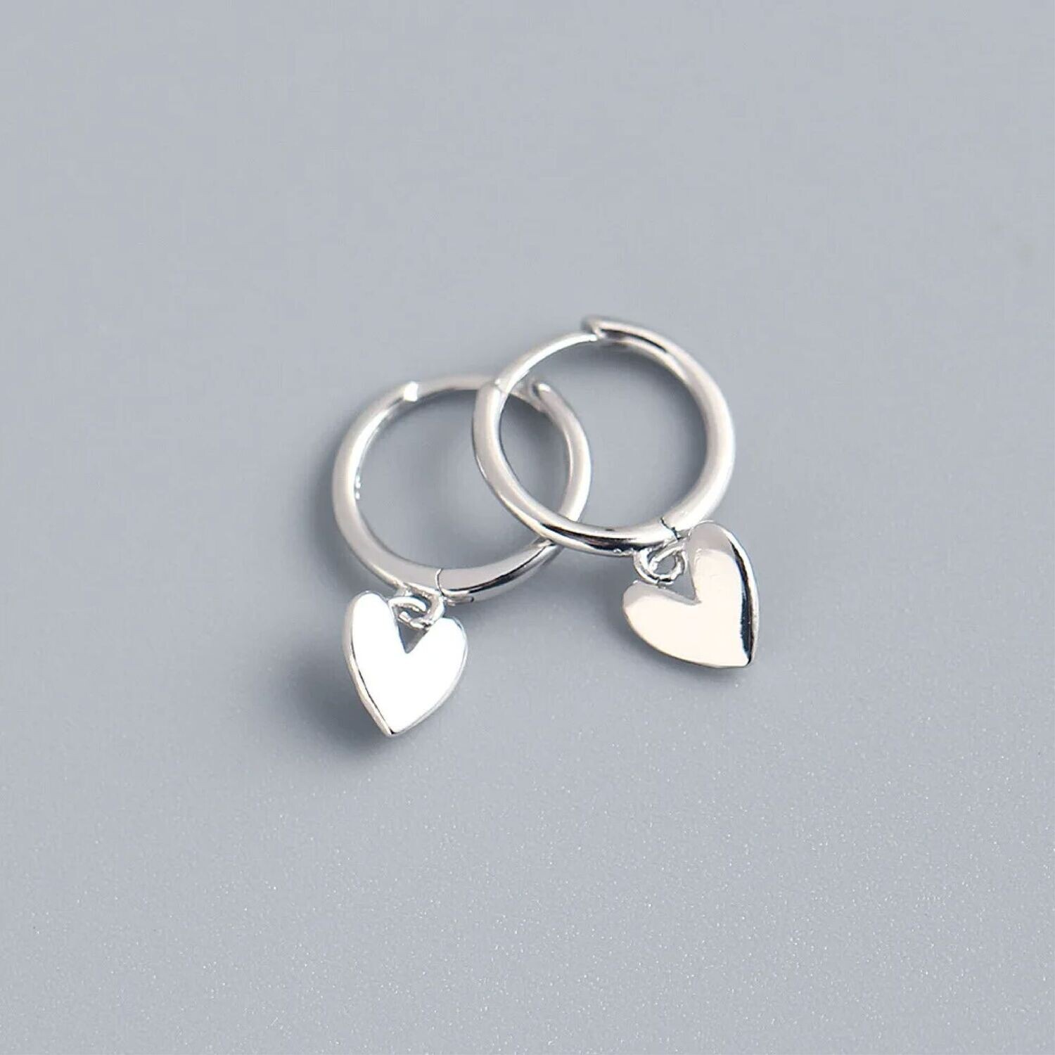 Pendientes Aro Chispa - Acero Plateado