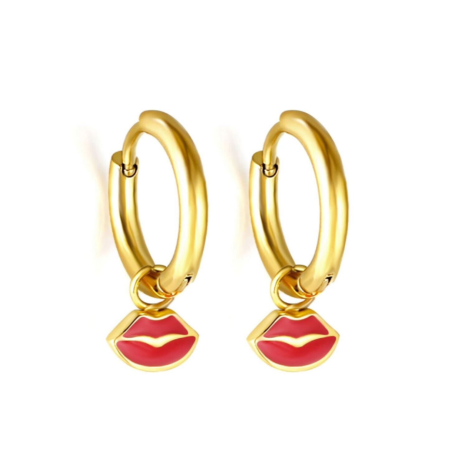Pendientes Aro Encanto - Acero dorado