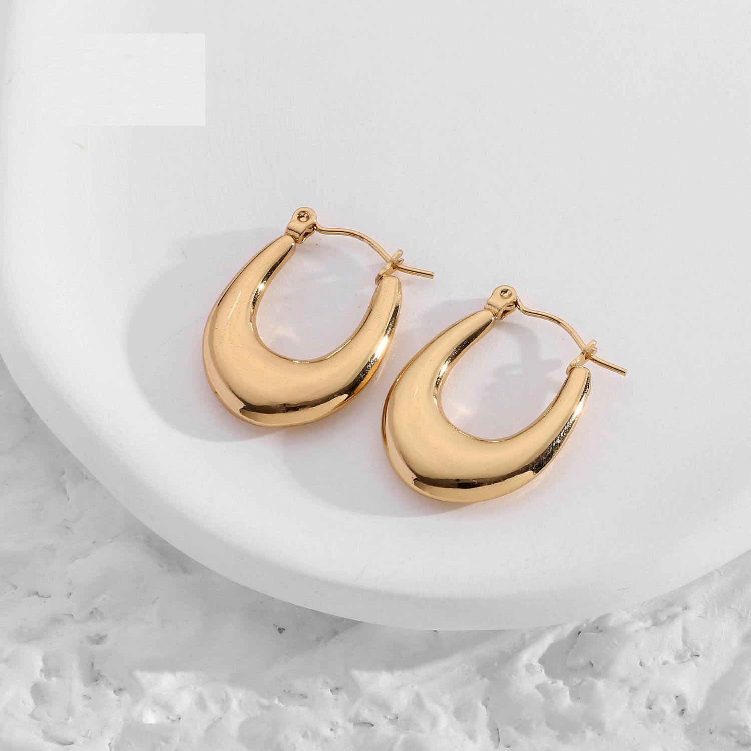 Aretes Oval - Dorado