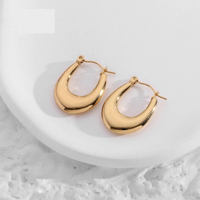 Aretes Oval - Dorado
