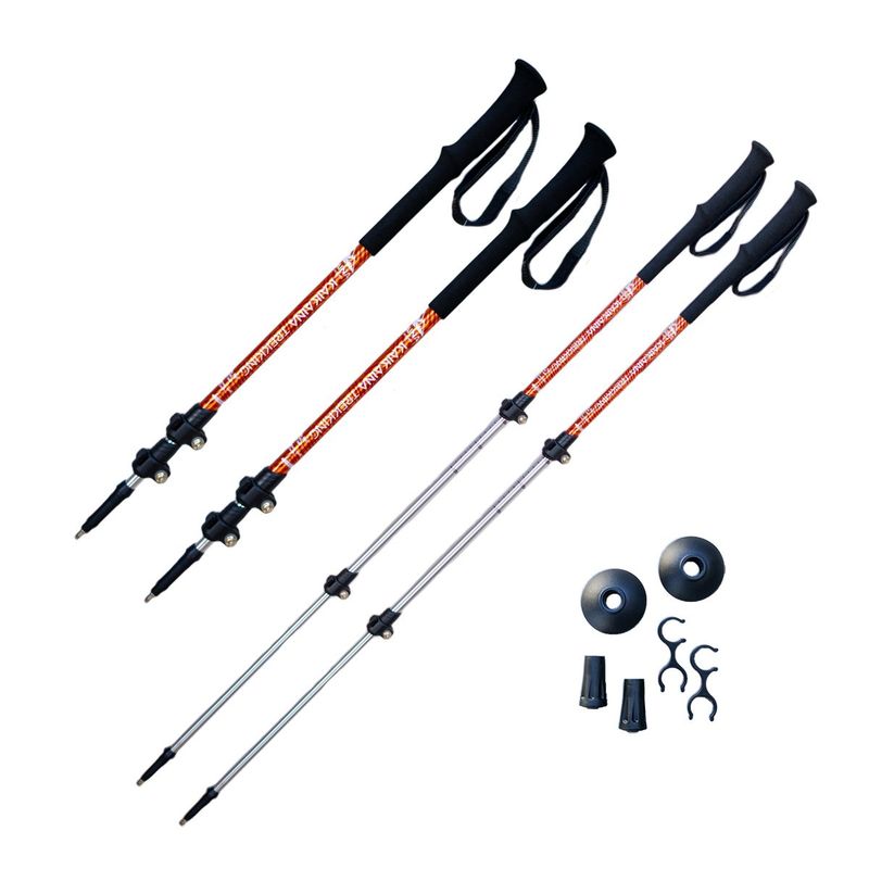 Par Bastones De Trekking Trail Telescópicos Kaikaina PRO 135 Cm