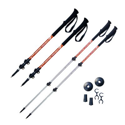 Par Bastones De Trekking Trail Telescópicos Kaikaina PRO 135 Cm