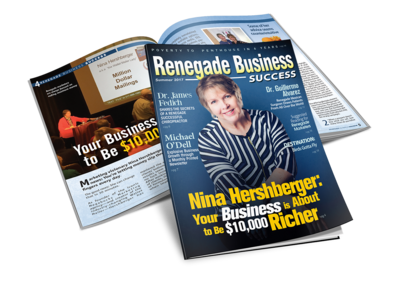 You Featured on Cover of Renegade Marketing Magazine