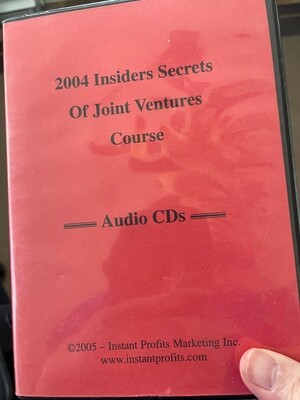 Jeff Paul's Instant Profits audio CD's on Joint Ventures