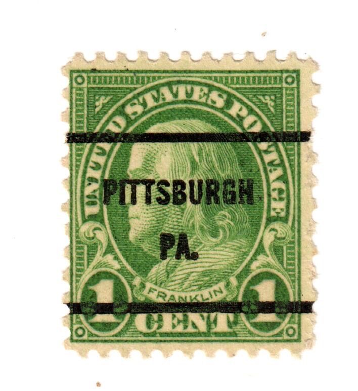 US STAMP 1 CENT BENJAMIN FRANKLIN 1923s