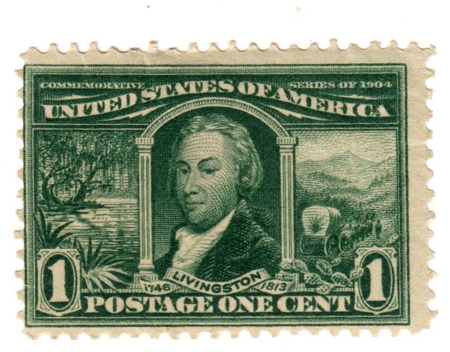 US STAMP 1 CENT LIVINGSTON
