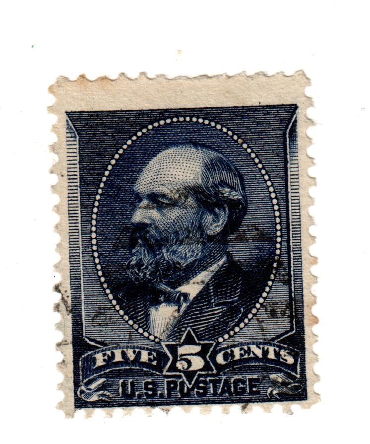 JAMES A GARFIELD 5 CENTS