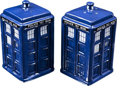 Doctor Who TARDIS Ceramic Salt and Pepper Shakers