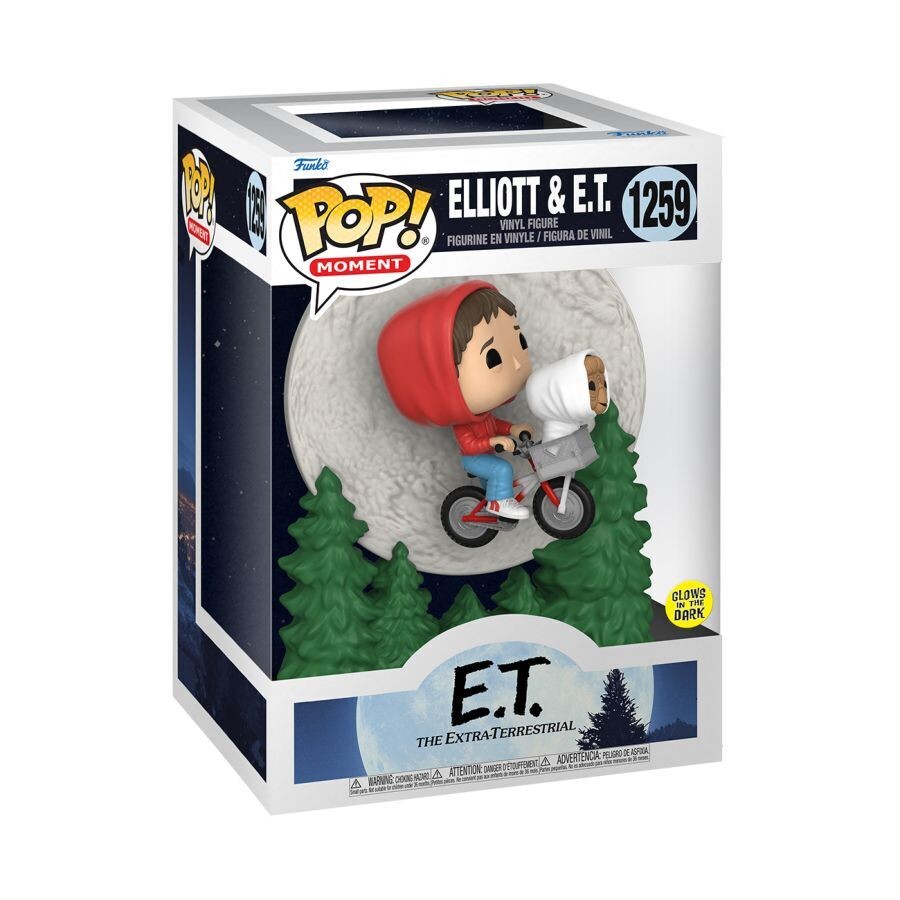 E.T. the Extra-Terrestrial - Elliot &amp; E.T. Bike Flying Glow Pop! Moment