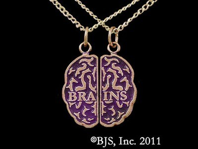 Yellow Bronze Friendship Brains Necklaces – Purple