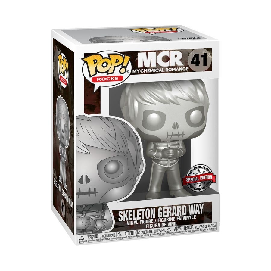 My Chemical Romance Gerard Way Skeleton Platinum Metallic US Excl Pop! Vinyl