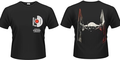 Star Wars TFA T Shirt – TIE Fighter Approaching Rear - Size S