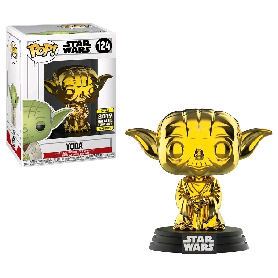 Star Wars - Yoda Gold Chrome SW19 US Exclusive Pop! Vinyl