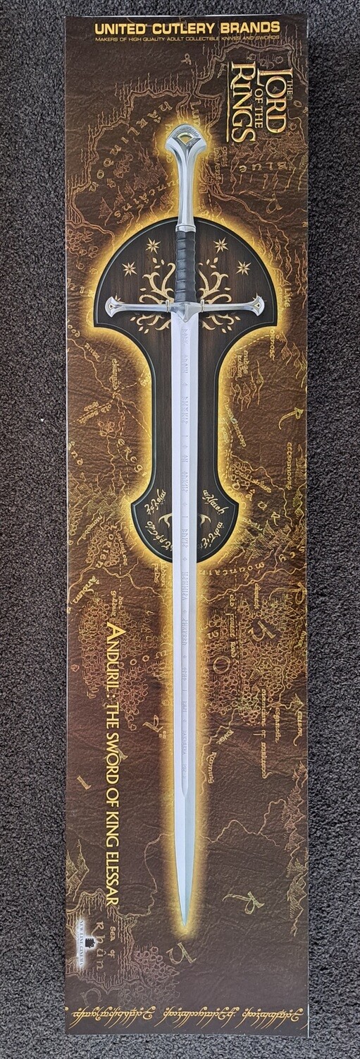 Anduril Sword United Cutlery Knives Engraved Anduril Sword Replica