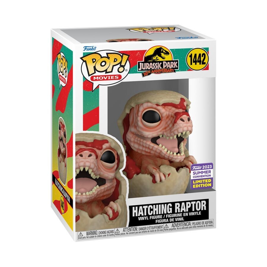 Jurassic Park - Hatching Raptor SDCC 2023 US Exclusive Pop! Vinyl