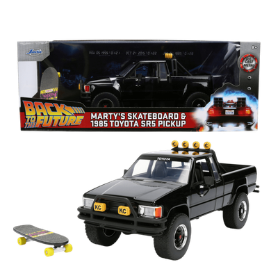 Back to the Future – 1:24 1985 Toyota SR5 Pickup Truck with Marty’s Skateboard Diecast Vehicle