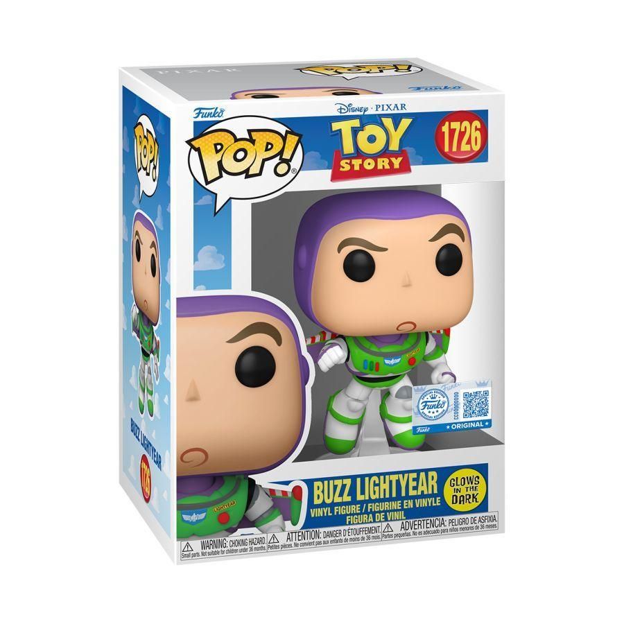 Toy Story – Buzz (Flying) US Exclusive Glow Pop! Vinyl [RS]