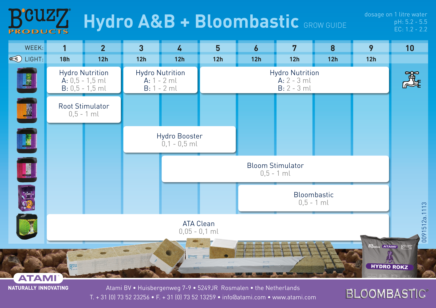 Atami - B'cuzz Hydro Booster Universal (удобрение для гидропоники)