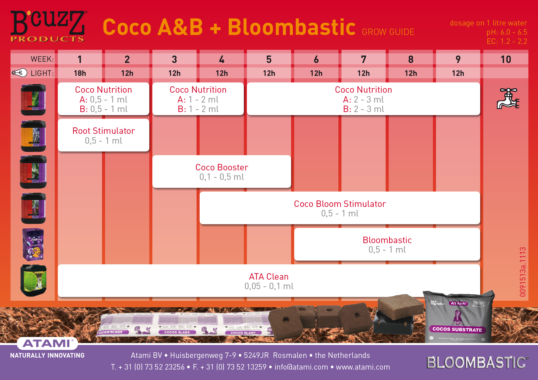 Atami - B'cuzz Coco Booster Universal (удобрение для кокоса)