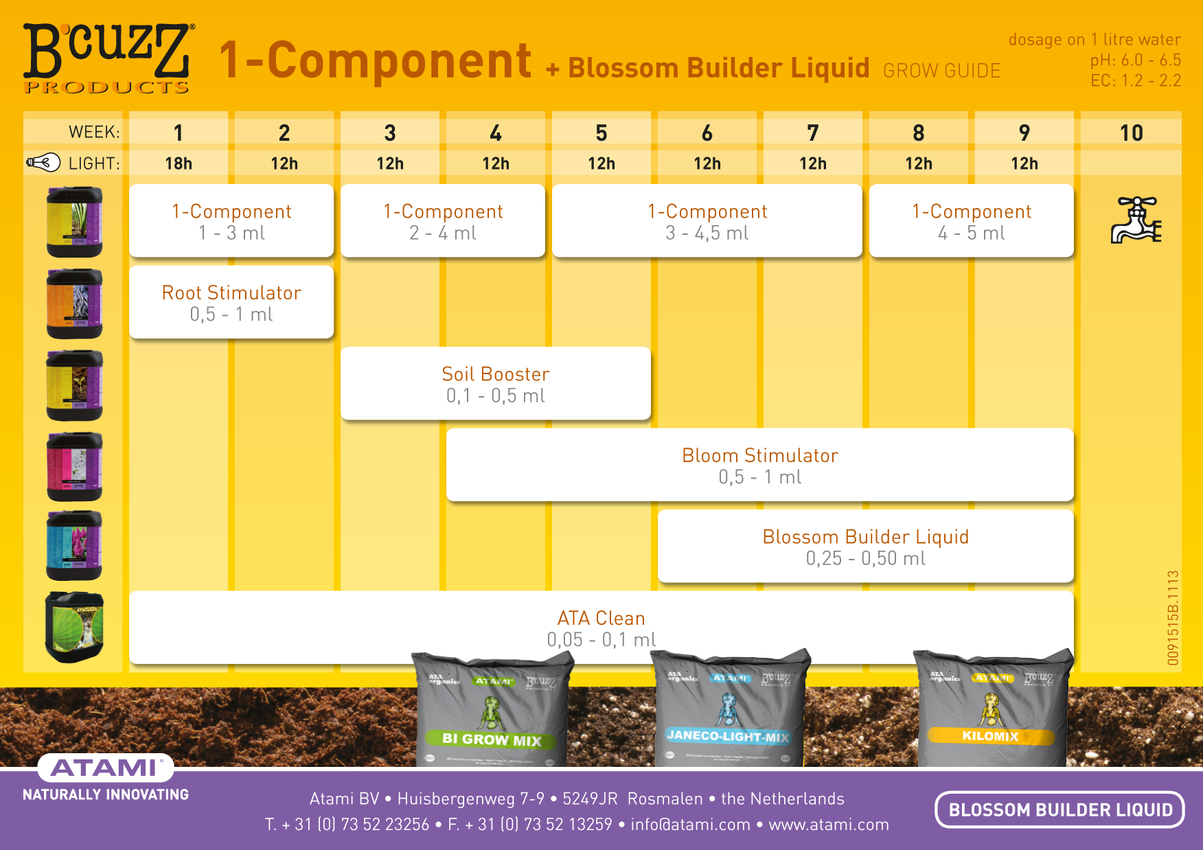 Atami - B'cuzz Soil Booster Universal (усилитель роста растений при выращивании в земле)