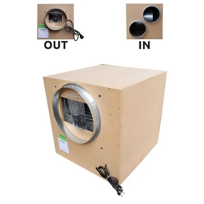 Звукоизолированный вытяжной вентилятор AirFan деревянный (производительность 2000 м3/час) 00538