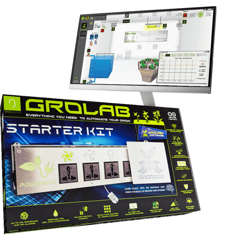 GroLab Starter Kit (мониторинг и управление гроубоксом)