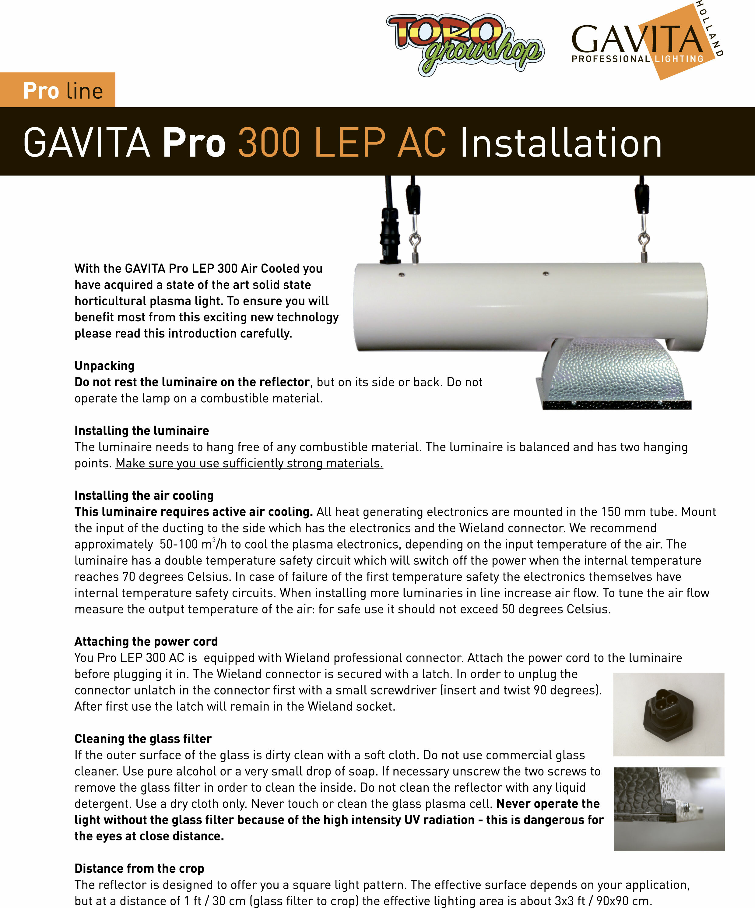 Светильник для теплиц Gavita Pro 300 LEP AC (плазма)