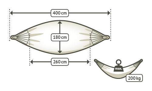Гамак яркий семейный