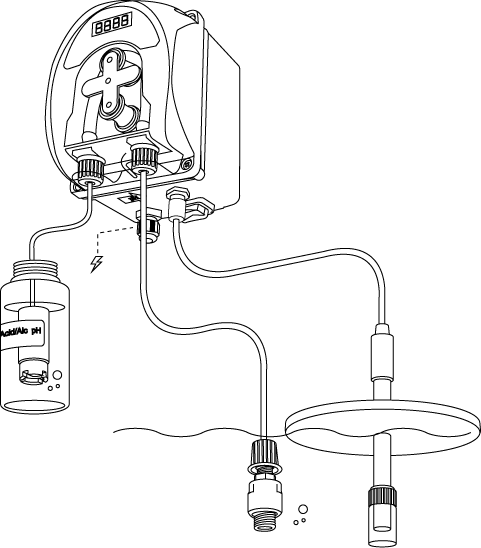 Насос для непрерывного контроля уровня pH в растворе pH Kontrol 01 с зондом