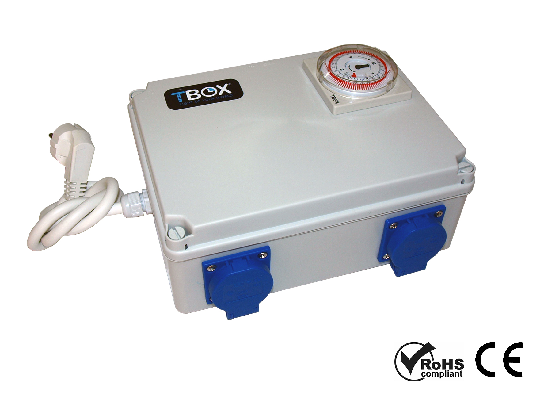 Таймер TBox 4 для подключения ламп в гроубоксах и теплицах (4x600W)