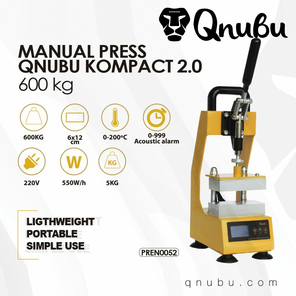 Rosin пресс Qnubu усилие 600 кг. (платформа 6x12 см.)