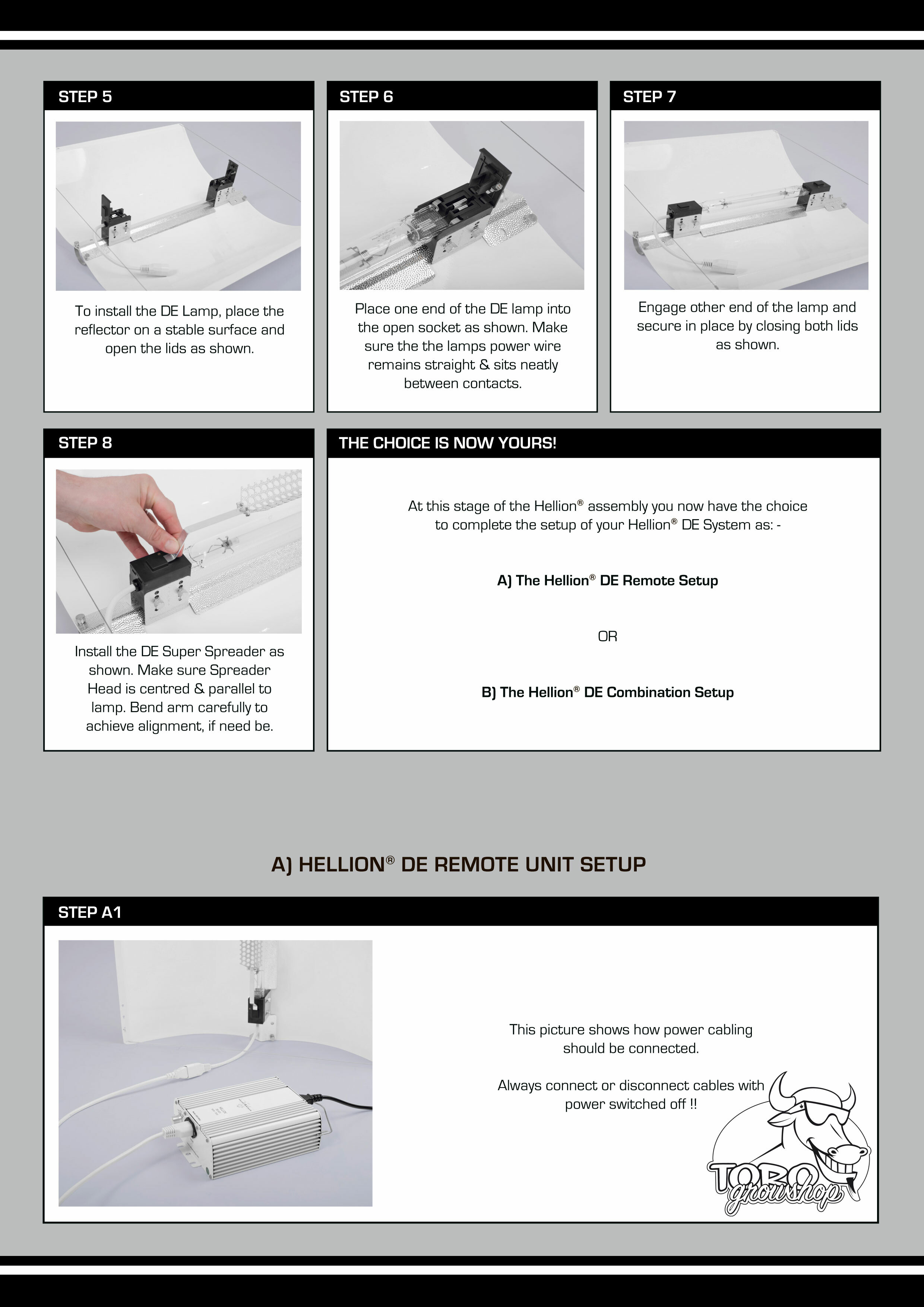 Осветительный комплект Adjust-A-Wings Hellion 600/750W DE-HPS