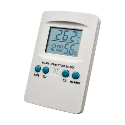 Цифровой термогигрометр белый 00236