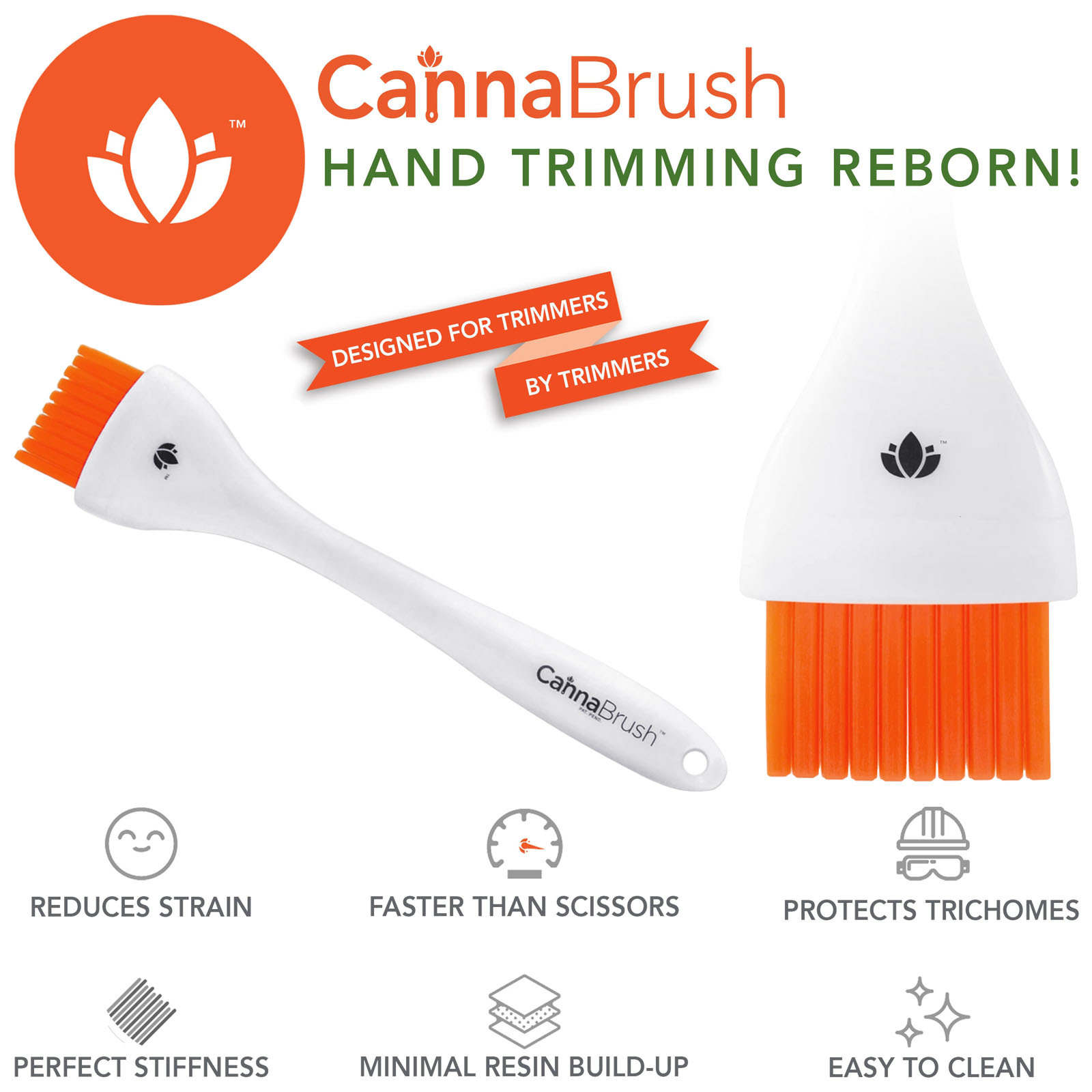 CannaBrush - щётка для маникюра сухих шишек