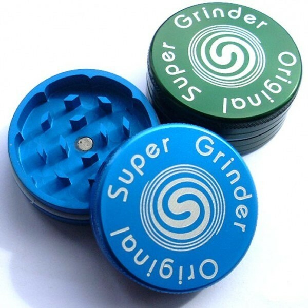 Гриндер алюминиевый цветной из 2 частей с магнитным замком SGO (50 мм.)