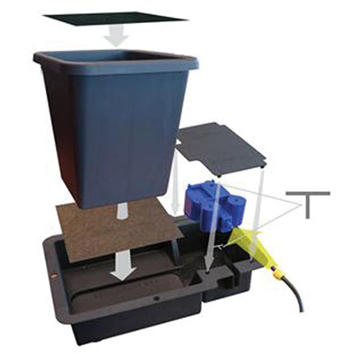 AutoPot 1Pot System - система для выращивания и автополива растений (1 горшок 15 л. + резервуар 47 л.)
