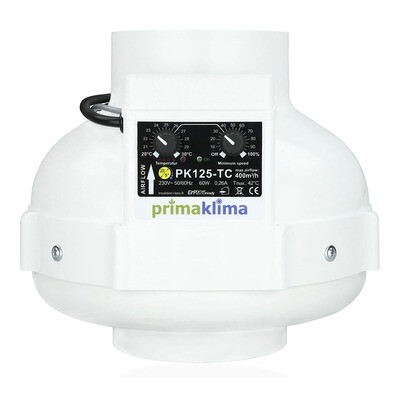 Prima Klima PK125-TC - вентилятор вытяжной с функцией контроля скорости и температуры (диаметр 125 мм./производительность 400 м3/час) 04472