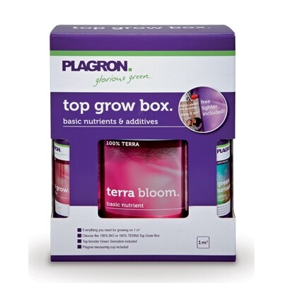 Plagron - Top Grow Box 100% Terra (стартовый набор удобрений для выращивания в земле) 02052