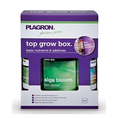 Plagron - Top Grow Box 100% Bio (cтартовый набор 100% органических удобрений для выращивания в земле) 02057