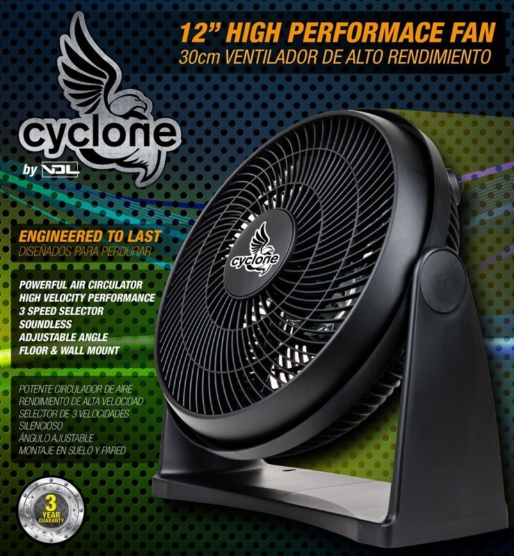 Вентиляторы для циркулиции воздуха в гроубоксе Cyclone