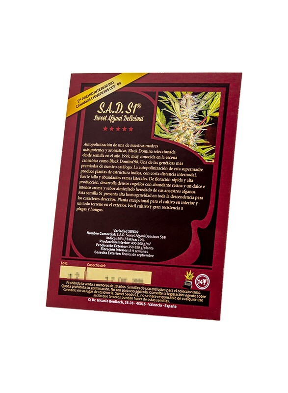Sweet Seeds - S.A.D. Sweet Afgani Delicious S1 (fem.)