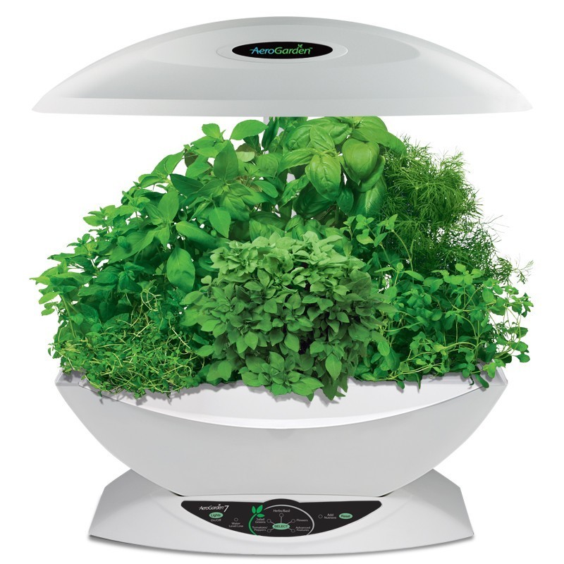 Компактная система аэропоники AeroGarden 7 для домашнего выращивания растений