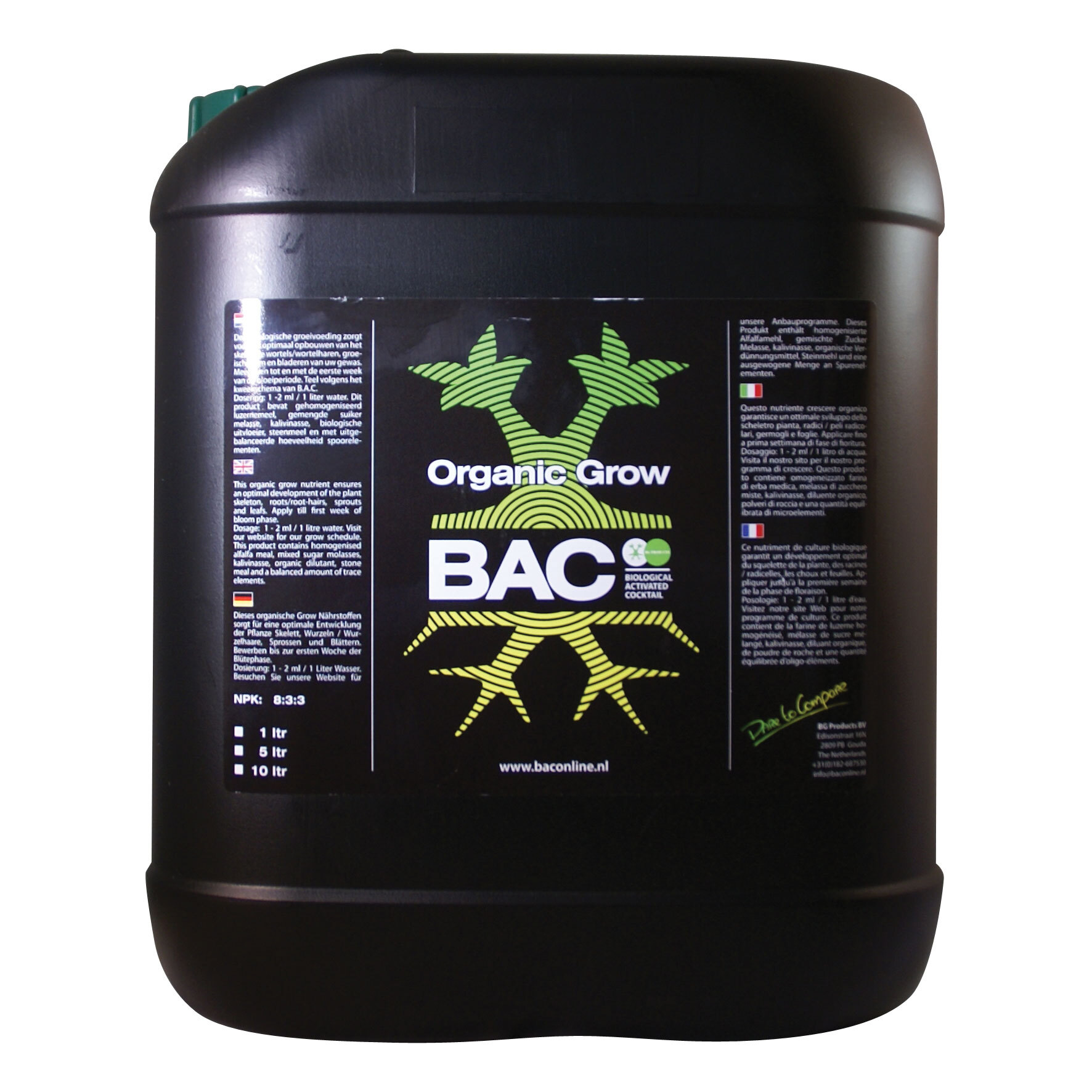 BAC - Organic Grow (биоудобрение для роста растений)