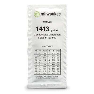 Калибровочный раствор Milwaukee EC 1.413 в пакетиках 20 мл. 05185