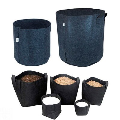 Дышащие горшки Texpot Agro чёрные для выращивания растений 09504