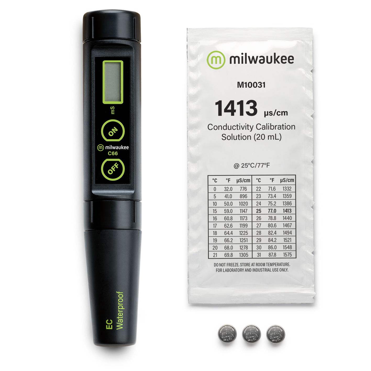 Профессиональный EC метр Milwaukee C66 защищенный от влаги со сменным электродом