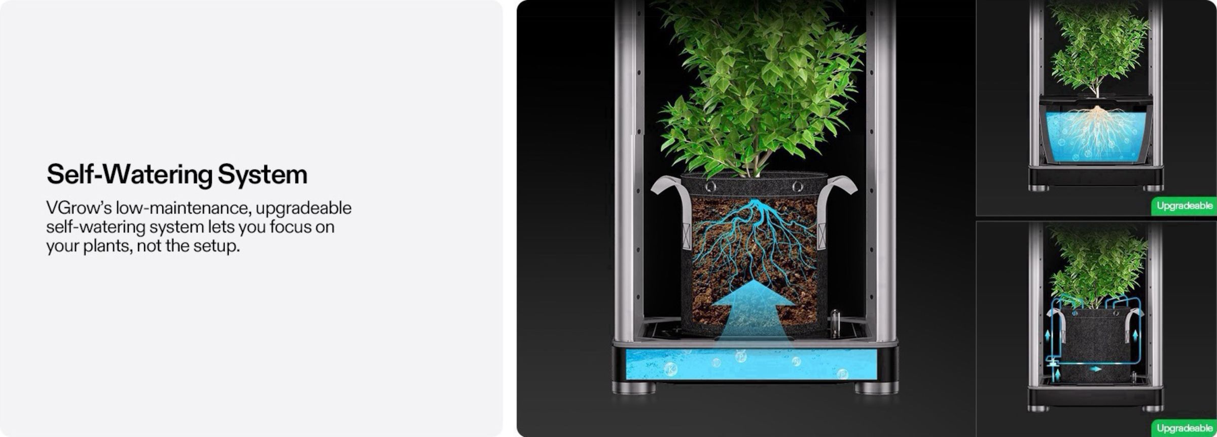 VGrow Smart Grow Box - комплект &quot;все в одном&quot; для выращивания куста (45.7x45.7x121.9 см.)